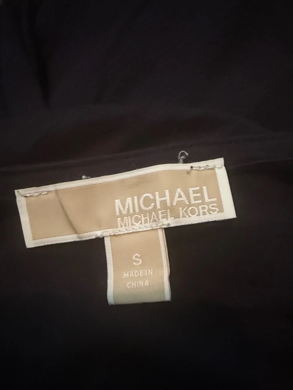 Michael Kors Black Draped Open-Front Cardigan